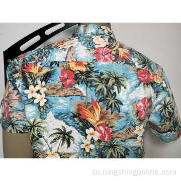 Hawaii Mens Bomull Full Casual Shirt